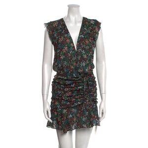 Veronica Beard Multicolor Floral Mini Dress